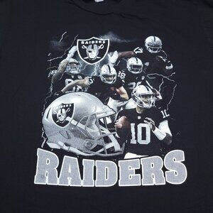 Las Vegas Raiders Nation Win or Lose Mens XL TShirt Short Sleeve Black Imperfect